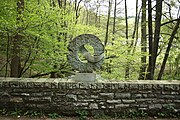 The sculpture on the Kall Bridge