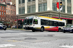 A bus at an intersection