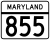 Maryland Route 855 marker