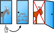 Host must open door 3 if the player picks door 1 and the car is behind door 2