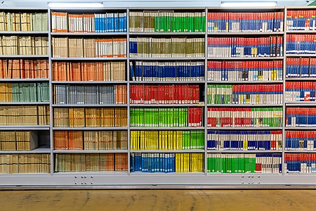 Telefonbücherbestand im PTT-Archiv.