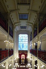 Vue intérieure de la synagogue