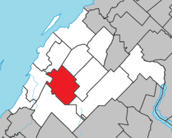 Location within Rivière-du-Loup RCM