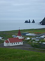 L'église de Vík.