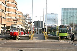 Centraal: Former tram stop on east side of station (closed 2013)