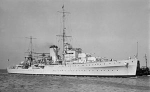 The ship when serving as HMNZS Achilles