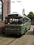 Leyland-Den Oudsten bolramer-streekbus 1967, Citosa-kleuren. Eigendom van het Haags Bus Museum.