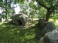 Er zijn twee grafkamers in het 40 meter lange Kongedyssen of Dæmpegårdsdyssen (3000-2800 v.Chr.) bij Tokkekøb Hegn, één is nog intact