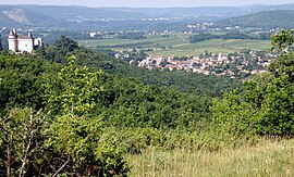 A general view of Mercuès