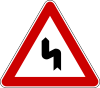 Double curve, first to left