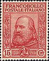 Image 13A 1910 Italian stamp commemorating the 50th anniversary of the Expedition of the Thousand