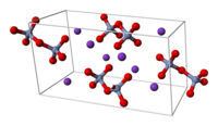 Unit cell of potassium dichromate