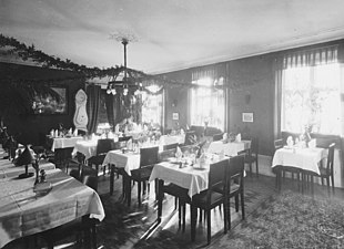 Restaurang Ambrosia, Biblioteksgatan 12, 1930.