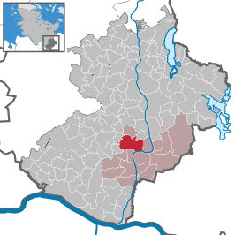 Kaart van Roseburg (Duitsland)