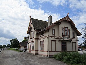 Kirkenær station längs Solörbanan har inte längre någon persontrafik.