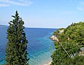 Une plage d'île de Brač.