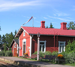 Minkiön asema heinäkuussa 2005