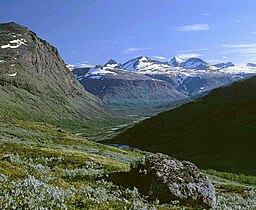 Rapadalen i Sareks nationalpark.