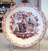 Plato de porcelana de Vincennes (1749-1753), Museo de las Artes Decorativas de París