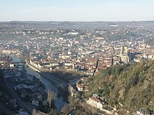 L'Aveyron à Villefranche-de-Rouergue.