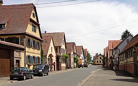 The main road in Wickersheim