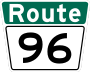 Route 96 marker