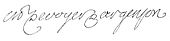 signature de Marc-Pierre de Voyer de Paulmy, comte d'Argenson