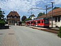 Bahnhof Wiedlischbach mit nöiem "Bipperlisi"