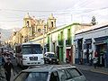 Calle Tinoco y Palacios, with the church of San Felipe Neri