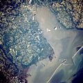 Mobile and Mobile Bay from space, June 1991