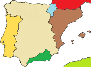 Setge de Tarassona està situat en Península Ibèrica 1150