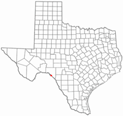 Location of Box Canyon, Texas