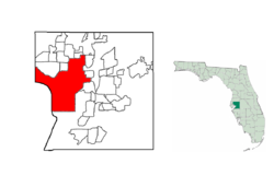 Location in Hillsborough County and the state of Florida.