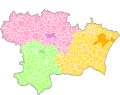 Arrondissement Narbonne od 2017 (žluté)