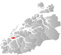 Kart som viser Sula kommune.