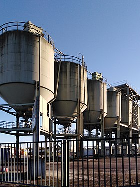 Silos in Karlsruhe Harbour