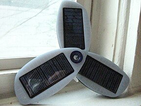 A solar cell phone charger