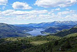 Vinje with the Totak lake