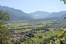 Photographie de la vallée de Faverges depuis Entrevernes.