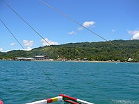 View of Calubian from approaching boat.