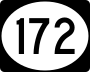 Route 172 marker