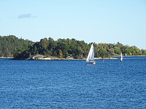 Lilla Höggarn sedd från Elfviks udde.