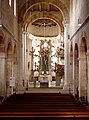 Romanisches Langhaus mit Barockaltar, Münchsteinacher Münster