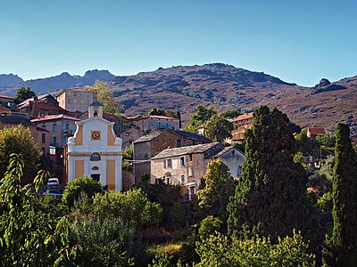 Vue du village de Sorio.