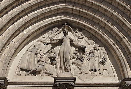 Tympan de l'église Notre-Dame d'Obézine (1907), Angoulême.