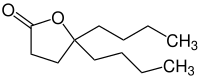 Strukturformel von 4-Butyloctano-1,4-lacton