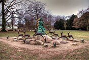 Diana (2009), skulpturgrupp i Kungsparken, Malmö.