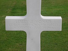 McNair grave marker, prior to 2010