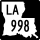 Louisiana Highway 998 marker