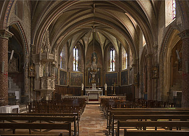 l'interno della chiesa